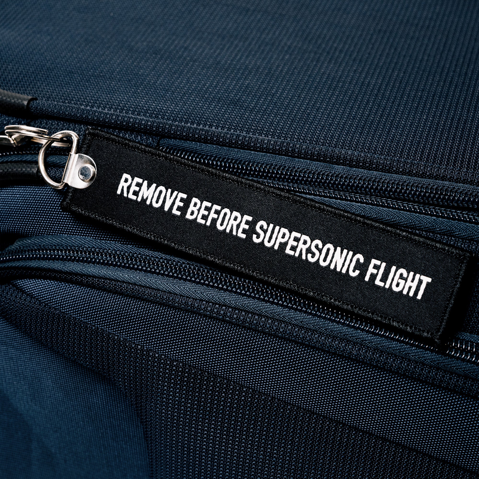 Remove Before Supersonic Flight Keychain